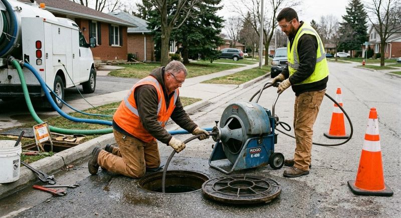 Sewer Line Clearing in Conroe, TX