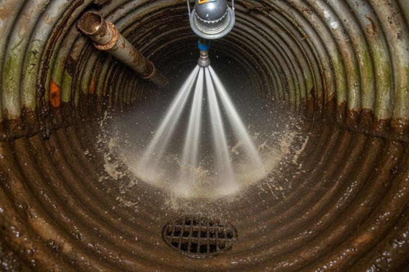 How Hydrojetting Clears Tough Plumbing Drain Blockages