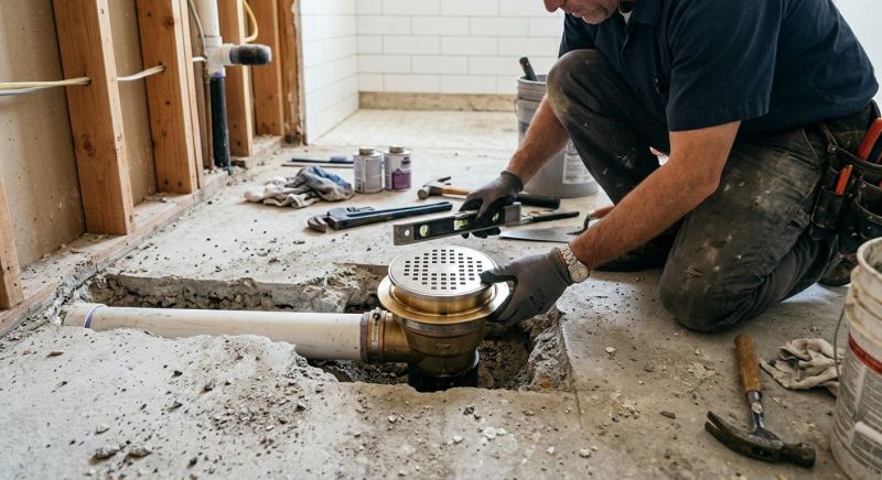 Shower Drain Installation in Denver, CO